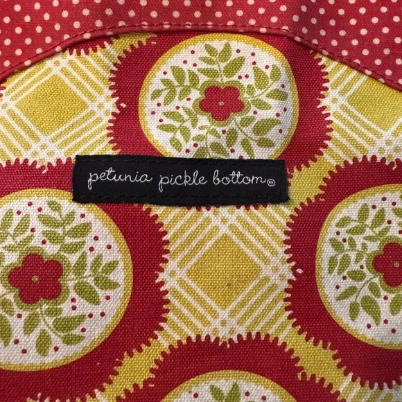 Petunia Pickle Bottom Diaper Bag. Red and Yellow Women's Diaper Bag - Picture 3 of 10